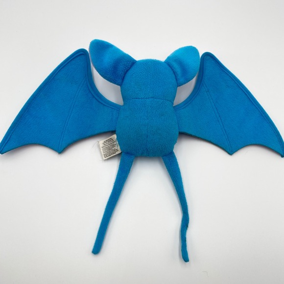 Tomy Pokemon Zubat Plush 2016‎ Stuffed Animal Blue Purple Bat Toy Kids - Picture 4 of 7